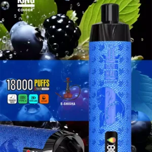 Bang King Shisha 18000 Puffs DTL Vízipipa eldobható Vape kijelzővel 18K Puffs Vape Pen Elektronikus Cigaretta Nagyker Vape Pen Tömeges Vásárlás 12 ízű Big Cloud Type C 7