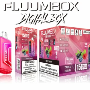 Fluum Box Digital 15000 Puffs 13 v měřítku