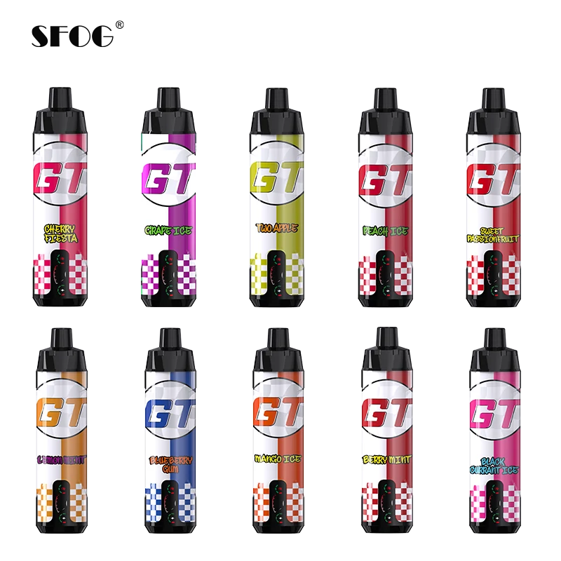 SFOG GT BAR 15000 Puffs E-Cigarette Smart LED Vape Descartável Bateria Recarregável Dupla Malha Bobina A Granel Compre Vapes Descartáveis ​​por Atacado Fabricante de Caneta Vape