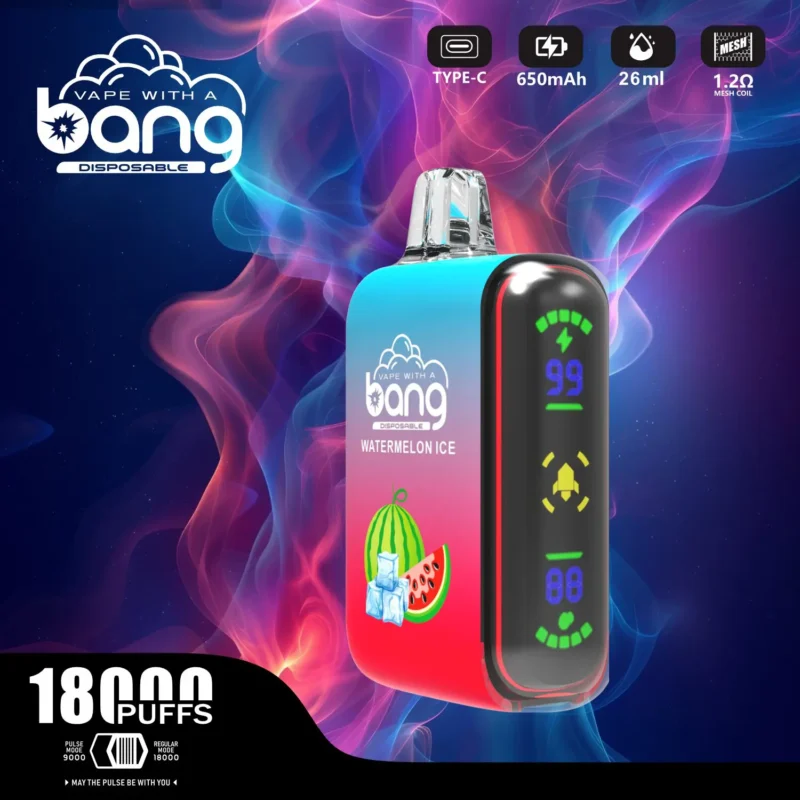 Bang Rocket 18000 Rookwolken LED-scherm Oplaadbare batterij Wegwerpvape Bulk Groothandel Fabriek Directe smaakvariëteit beschikbaar1