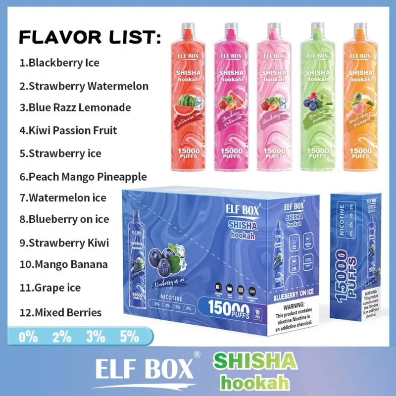 ELF BOX LS15000 15K puffar (2) Hur man tillgodoser tunga vapers med högpuffade engångsvapes