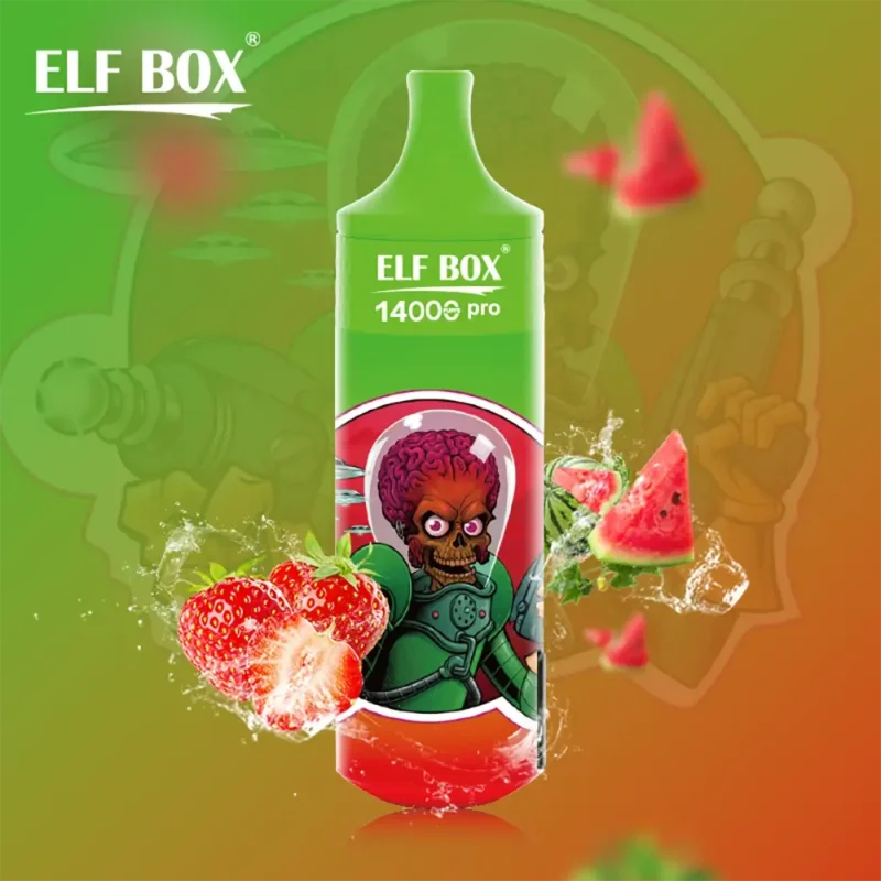 ELF BOX RGB 14000 Puffs Display LED Bobina de malha Vape descartável genuíno para pedidos em massa 0% 2% 3% 5% Nicotina