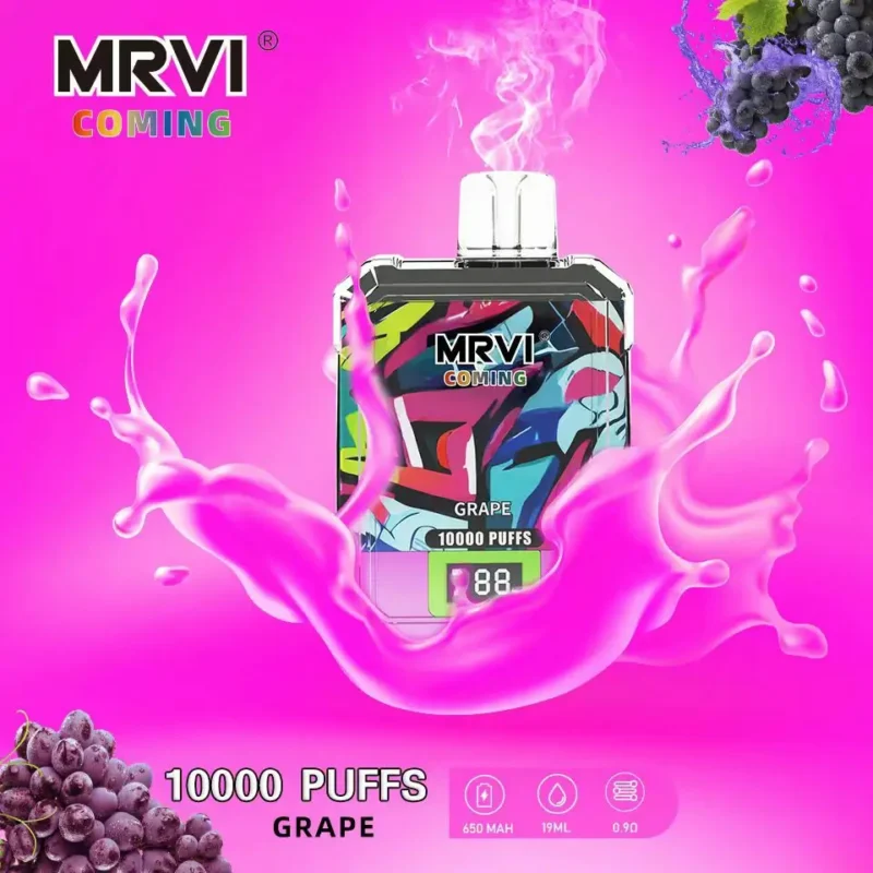MRVI KOMT 10000 PUFFS 19 ml Mesh Coil 2 3 5 Lage Nicotine Originele Groothandel Wegwerp Vape Pen Met Scherm 12
