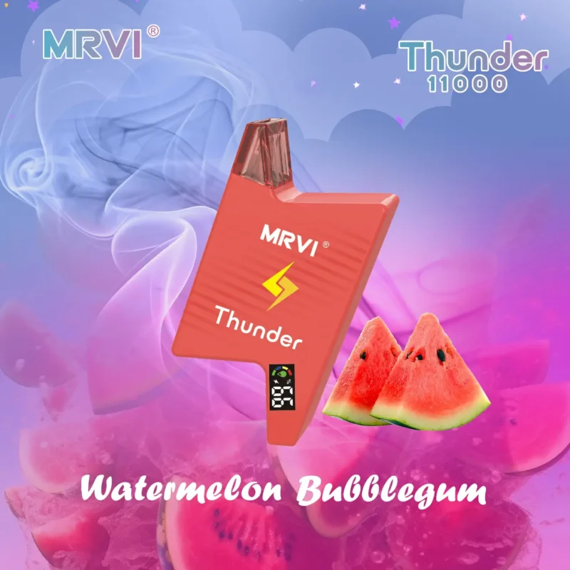 MRVI THUNDER 11000 PUFFS Nagykereskedelmi Eldobható Vape 2 3 5 Nikotin 19ml E Folyadék Power Screen Display 2024 Népszerű 6