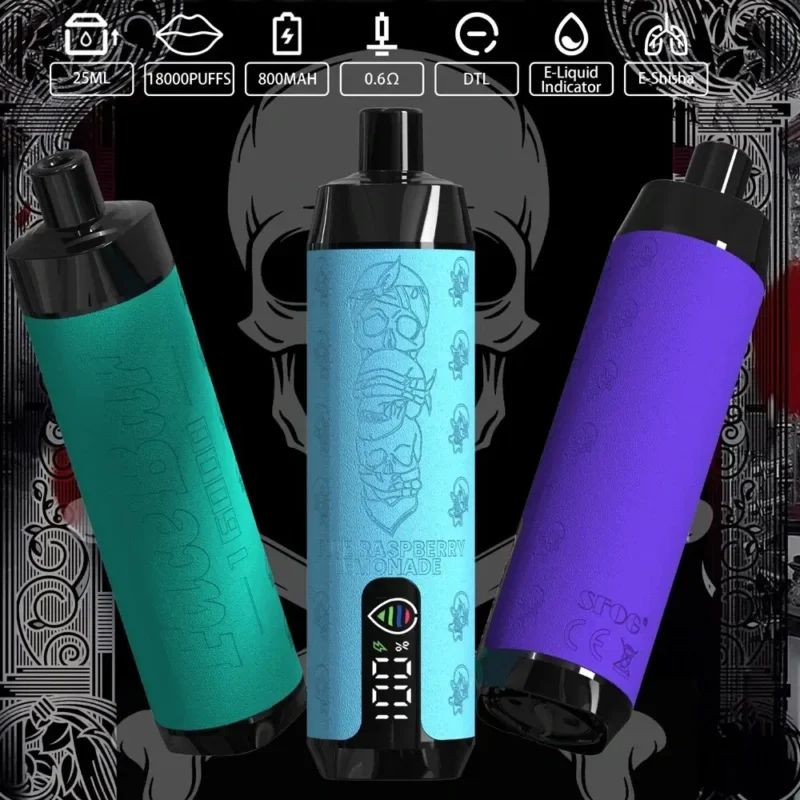 Sfog Face Bar 18000 Rookwolken Mesh Coil 0% 5% Nicotine Originele Verse Wegwerp Vapes Groothandel Bulk met Smaakverscheidenheid