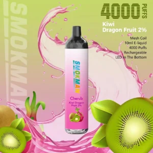 Smokman Cherub 4000 Puffs Low Nikotine 5 Kertakäyttöinen Vape Pen Tukkumyynti 8