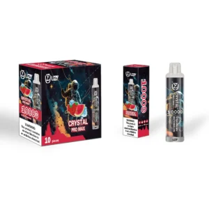 Jednorázové pero UZY Crystal Pro Max 10000 potáhnutí s 650mAh baterií typu C Dobíjecí RGB design Dostupné velkoobchodně Nikotin 0 2 3 5 3