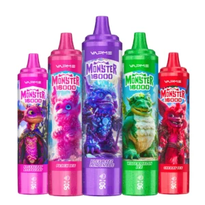VAPME MONSTER 16000 Puffs со светодиодным дисплеем, оптовая продажа, одноразовые вейпы, сделано в Китае, оригинальное качество, несколько вкусов, выбор 2% 5% никотина