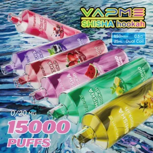 Vapme Shisah 15000 Puffs 0% 2% Original Genopladelig Engangs Vapes Pen (15)