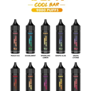 Vopk Cool Bar 9000 Puffs: мощный одноразовый вейп с аккумулятором емкостью 600 мАч, оригинальное качество, сделано в Китае, оптовые заказы и варианты вкусов. 5% с высоким содержанием никотина.