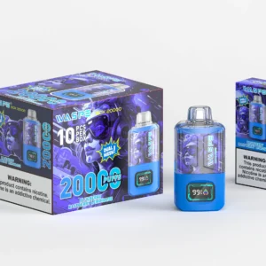 Caneta Vape descartável WASPE 20000 PUFFS Dual Mesh Box com caixa de malha dupla e display LCD disponível em 0 2 3 5 Nicotina e 24ml Capaci 14