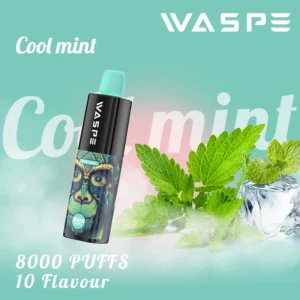 Wholesale Waspe 8000 Puffs Vape-penna för engångsbruk med flera nikotin 0 2 3 5 Nivåer 16 ml Kapacitet Typ C Uppladdningsbart batteri 4