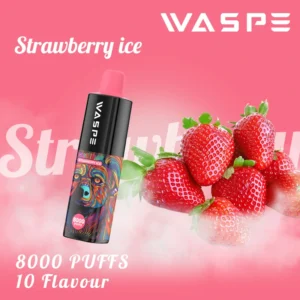 Wholesale Waspe 8000 Puffs Vape-penna för engångsbruk med flera nikotin 0 2 3 5 Nivåer 16 ml Kapacitet Typ C Uppladdningsbart batteri 7
