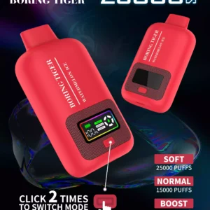 Boring Tiger 25000 Puffs Velkoobchod Jednorázové Vapes 5 Nikotin Digitální Smart Screen 17 Příchutí 2024 Nový Příchod Koupit Hromadně 5