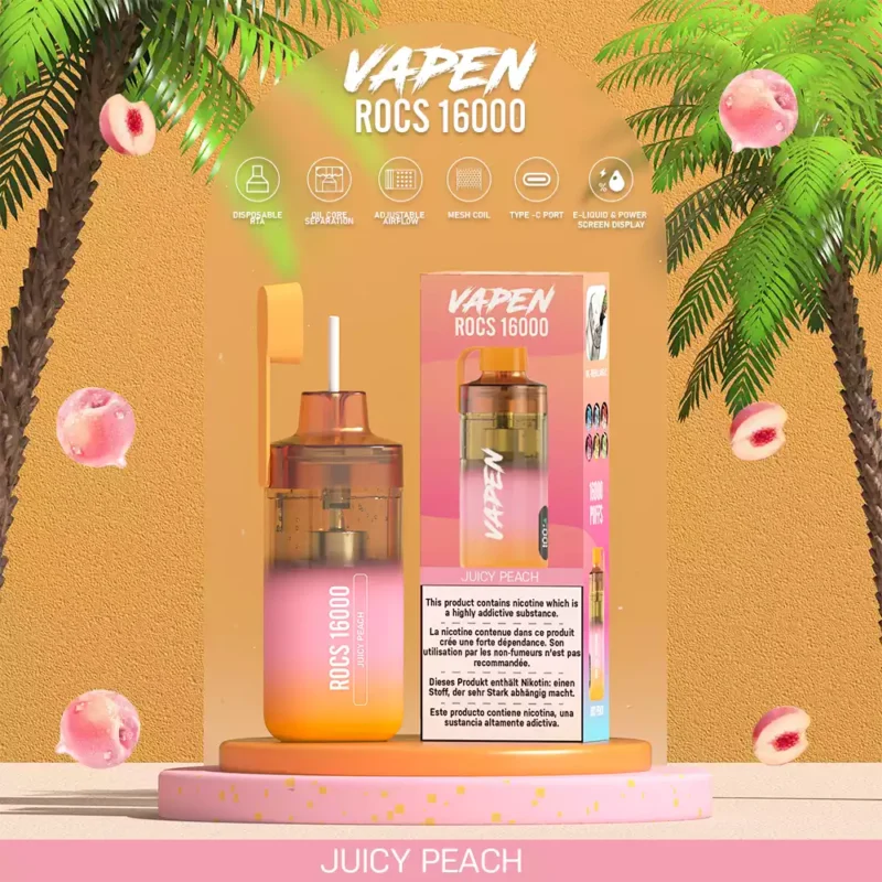 VAPEN ROCS 16000 PUFFS dobíjecí 2 5 plnitelný olej s nízkým obsahem nikotinu Koupit hromadně velkoobchodní jednorázový vape China Original Factory Shipping 12