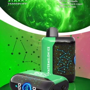 Bang Starry 25000 trekjes Oplaadbaar 3D gebogen scherm Wegwerpvape Groothandel 0 2 3 5 Nicotinearm 28 ml E-vloeistof Mesh Coil Bulk Koop wegwerp elektronische sigaretten 9