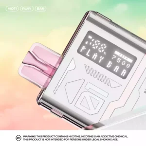 MOTI PLAY BAR 7500 Sbuffi ricaricabile 700mAh Tipo C Schermo digitale in cristallo Penna Vape usa e getta all'ingrosso 5 Basso contenuto di nicotina 18ML Bulk Acquista 5