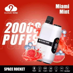 Шэньчжэньская фабрика CLOUD NINE D33 20000 затяжек с сетчатой ​​катушкой премиум-класса одноразовая вейп для оптовых закупок никотина 5%2