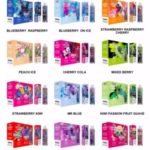 Gemaakt in China Uwin Crystal 10000 Rookwolken Wegwerpvape Groothandel Bulk Premiumkwaliteit Smaakopties RGB-verlichting 0% 2% 3% 5% Nicotine1