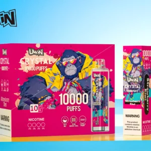 Uwin Crystal 10000 trekjes Oplaadbaar 650mAh Groothandel Wegwerp Vape RGB-verlichting Nicotine 0 2 3 5 15 Smaken Fabriek Bulk Kopen 9