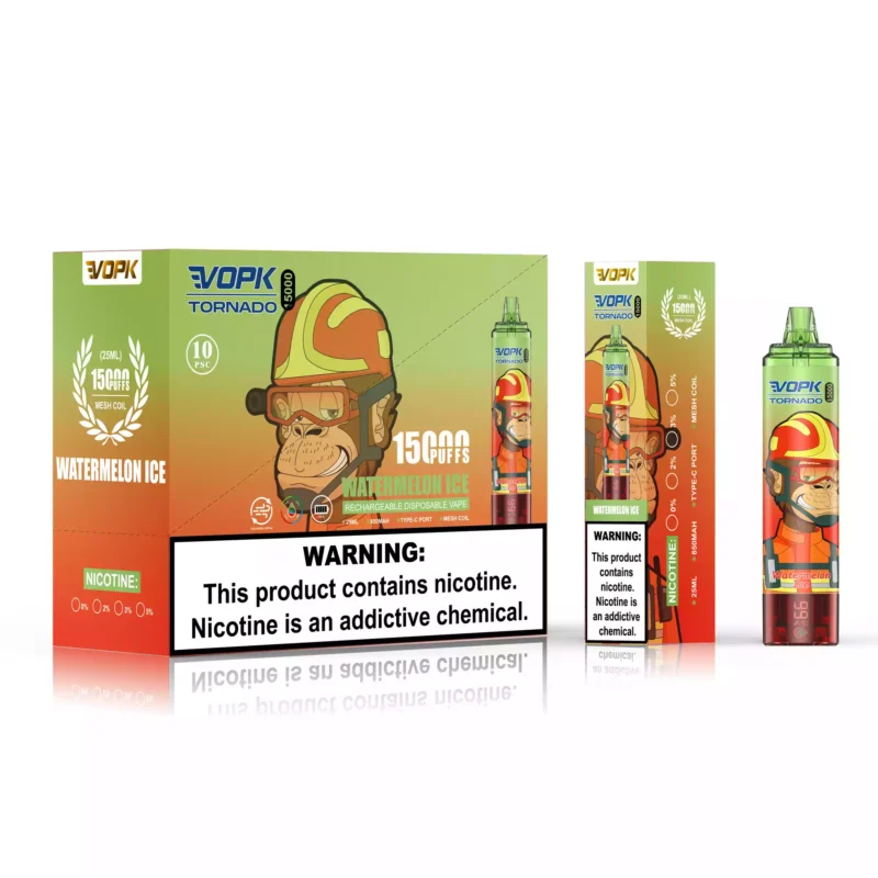 VOPK TORNADO 15000 Puffs Bulk Buy Wiederaufladbar 0 2 3 5 Nikotinarmer Einweg-Vape Großhandel Einstellbare Luft-LED-Anzeige 2025 Hot 1 2
