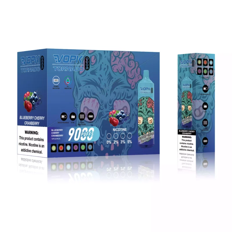 VOPK TORNADO 9000 Puffs 0 2 3 5 Alacsony nikotintartalmú újratölthető eldobható vape nagykereskedés 600 Mah alsó LED 2025 Forró Eredeti Gyári 2 méretezett