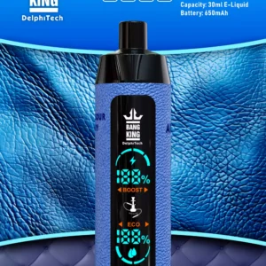 Eredeti Bang King 25000 Puffs bőrtok, eldobható vapes, Kínában gyártott OEM ODM nagykereskedés többféle ízesítéssel 0 2 3 5 5