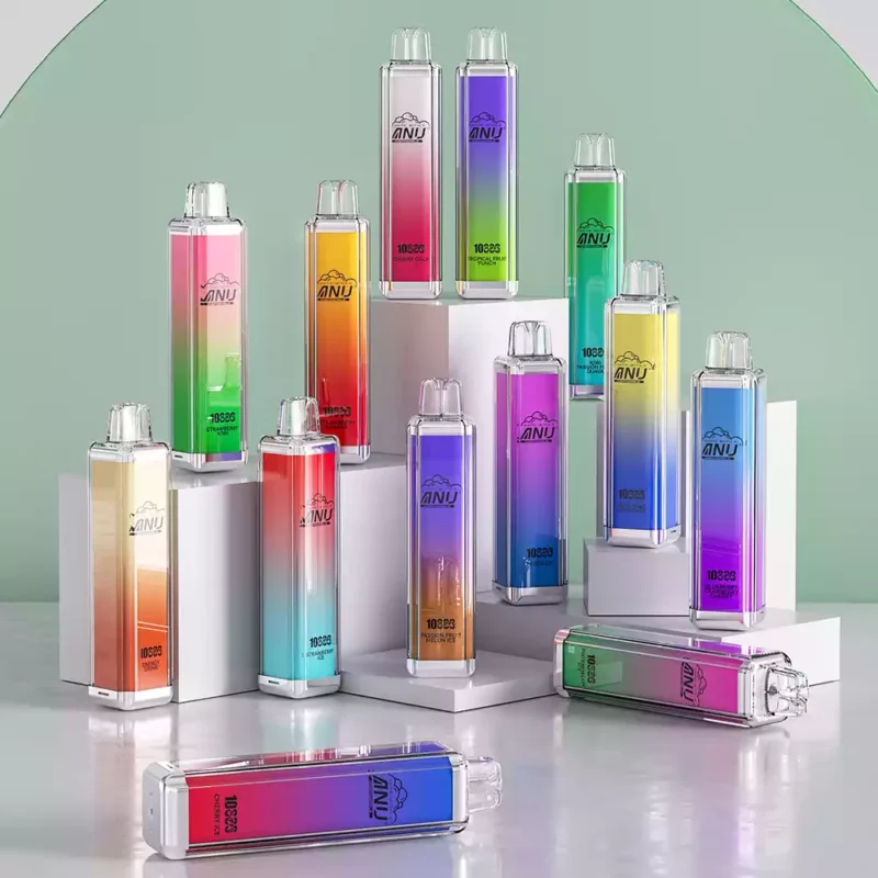 ANU Crystal 10000 Puffs Mesh Coil Disposable Vapes Wholesale Original Quality Made in China Variety of Flavors 0 2 3 5 Nicotine 11