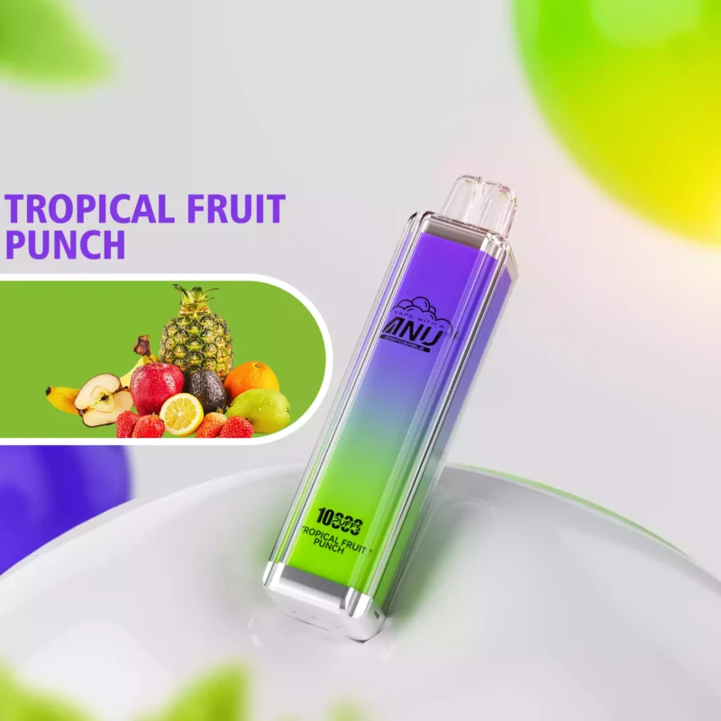ANU Crystal 10000 Puffs Mesh Coil Disposable Vapes Wholesale Original Quality Made in China Variety of Flavors 0 2 3 5 Nicotine 12