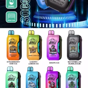 ANU Vista 30000 Puffs Rechargeable Battery Disposable Vape Wholesale High Quality Direct from Factory Multiple Flavors 0 2 3 5 Nicotine 8