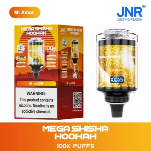 Best JNR Mega Shisha Hookah 100000 Puffs Disposable Vape With 0 Percent 2 Percent 5 Percent Nicotine Dual Mouthpiece And Maximum 8s Vaping Time Wholesale Purchase Available From Direct Factory 1 15