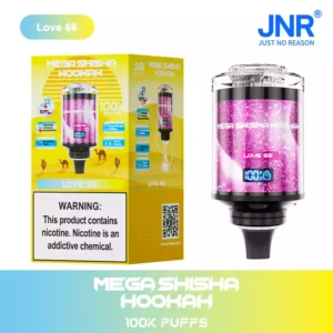 Best JNR Mega Shisha Hookah 100000 Puffs Disposable Vape With 0 Percent 2 Percent 5 Percent Nicotine Dual Mouthpiece And Maximum 8s Vaping Time Wholesale Purchase Available From Direct Factory 1 5
