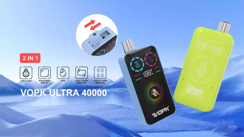 Premium VOPK ULTRA 40000 Puffs Disposable Vape with Double Heating Wire and 0 2 3 5 Nicotine – Buy Wholesale Disposable Vapes Today 5