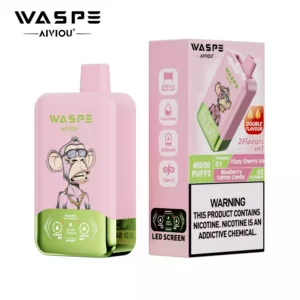 Top Rated WASPE Double Flavor 40000 PUFFS Disposable Vape with LED Display and 36ml E liquid Wholesale Disposable Vape 19