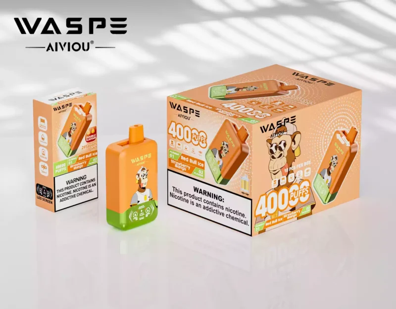 Top Rated WASPE Double Flavor 40000 PUFFS Disposable Vape with LED Display and 36ml E liquid Wholesale Disposable Vape 25