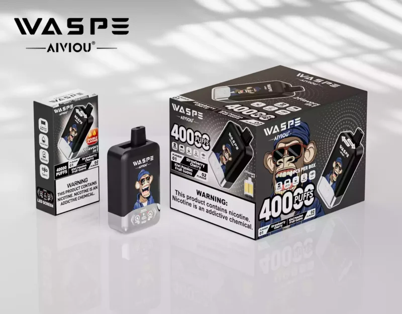 Top Rated WASPE Double Flavor 40000 PUFFS Disposable Vape with LED Display and 36ml E liquid Wholesale Disposable Vape 29