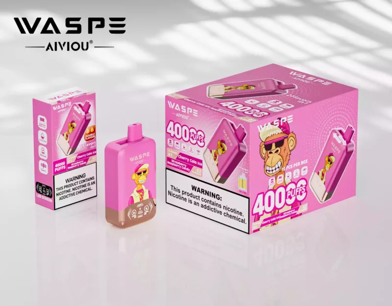 Top Rated WASPE Double Flavor 40000 PUFFS Disposable Vape with LED Display and 36ml E liquid Wholesale Disposable Vape 32