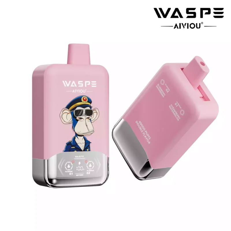 Top Rated WASPE Double Flavor 40000 PUFFS Disposable Vape with LED Display and 36ml E liquid Wholesale Disposable Vape 43