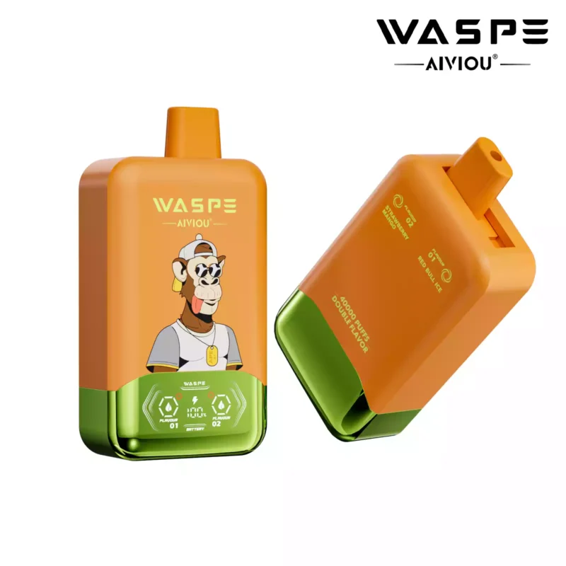 Top Rated WASPE Double Flavor 40000 PUFFS Disposable Vape with LED Display and 36ml E liquid Wholesale Disposable Vape 44