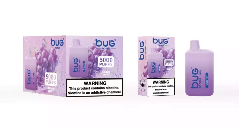 BUG 04 BC5000 Puffs 5000 Puffs 12ml E Liquid And Type C Recharge For A Superior Vaping Experience 4