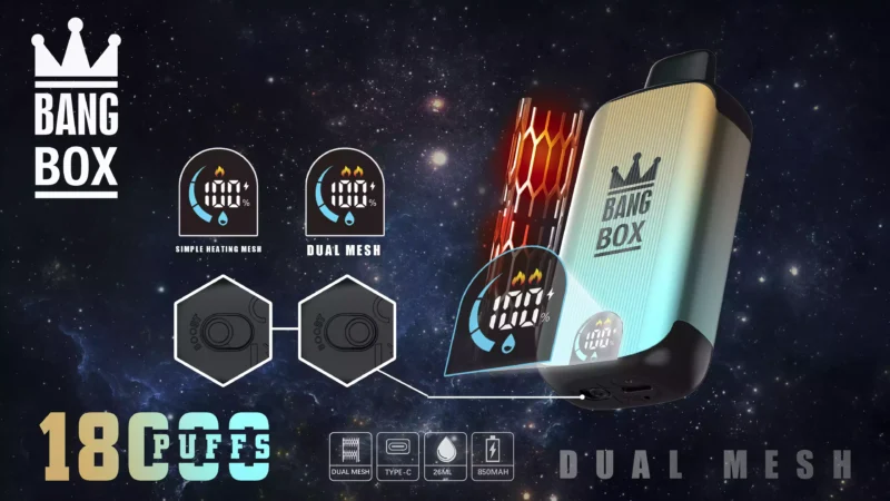 Bang BOX 18000 Puffs High Performance Mesh Coil and Robust Battery for Ultimate Vaping Satisfaction 6 scaled