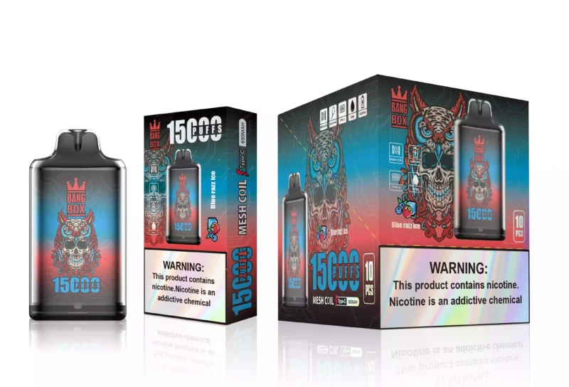 Bang BOX S1 15000 Puffs 3450mAh Pure Cobalt Battery 5A Discharge Powerful Endurance Stable Taste 16 scaled