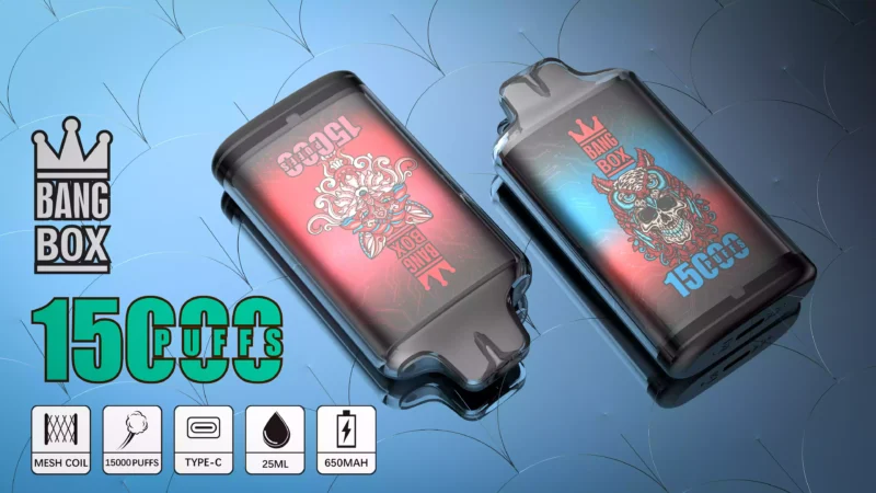 Bang BOX S1 15000 Puffs 3450mAh Pure Cobalt Battery 5A Discharge Powerful Endurance Stable Taste 4 scaled