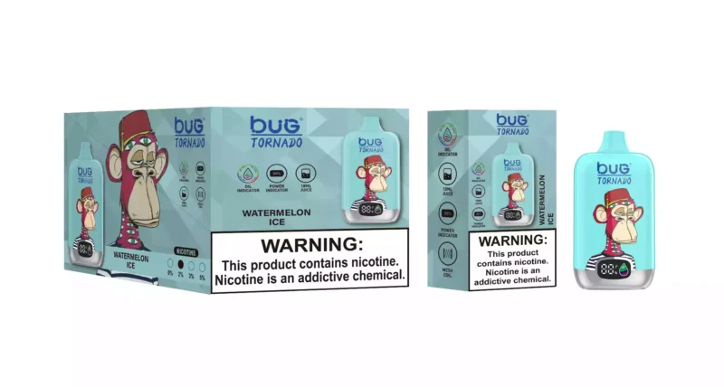 Bug 01 Monkey 12000 Puffs Featuring Powerful 2 Percent Nicotine Rechargeable Type C And 18ml E Liquid For Long Lasting Vaping 7