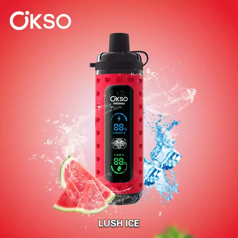 Descubre La Okso Shisha Max 40k Puffs Mesh Coil Ajuste De Potencia Batería Recargable Y Pantalla Led Para Vaping De Precisión 7