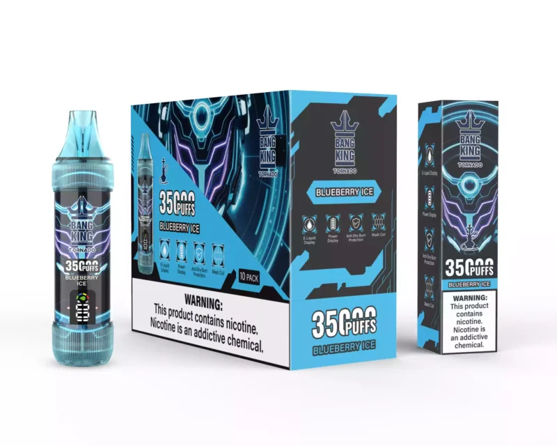 Hot Selling BANG KING 35000 Puff Disposable Vape With Multiple Nicotine Strengths 23ml E Liquid 1000mAh Battery 0.6Ω Resistance Type C Port Direct From Manufacturer 14