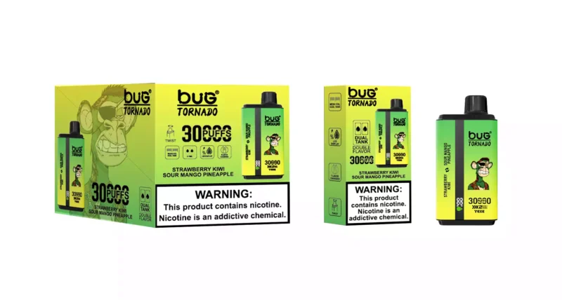 Long Lasting Vaping with BUG 06 Double Flavor 30000 Puffs 30ml ELiquid and Rechargeable TypeC 11