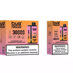 Long Lasting Vaping with BUG 06 Double Flavor 30000 Puffs 30ml ELiquid and Rechargeable TypeC 12