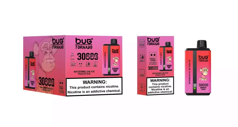 Long Lasting Vaping with BUG 06 Double Flavor 30000 Puffs 30ml ELiquid and Rechargeable TypeC 2