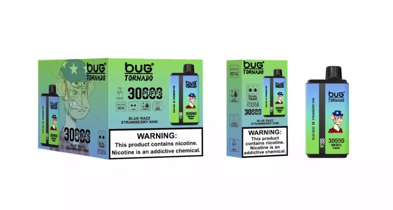Long Lasting Vaping with BUG 06 Double Flavor 30000 Puffs 30ml ELiquid and Rechargeable TypeC 9